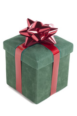 red bow on a gift
