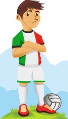 Italy Soccer Character