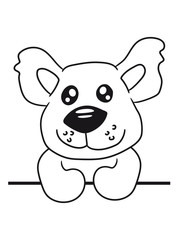 Write text umrandung frame shield wall wall Teddy comic cartoon sweet cute