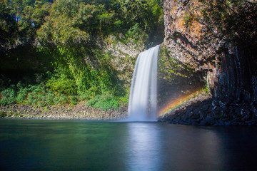 Cascade de la réunion sous le soleil