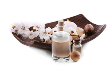 Spa composition with blooming branch