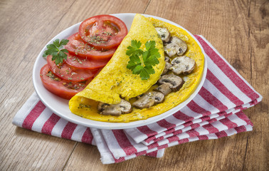 Tortilla de champiñones