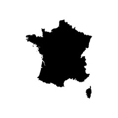 Obraz premium Map of France highly detailed