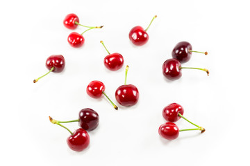 Naklejka na ściany i meble Isolated Cherry Fruit