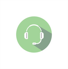  illustration headphones icon. vector