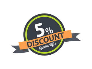 5% discount special offer