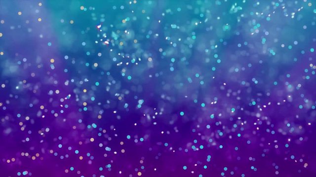 4K Abstract Blue Particles Motion Background