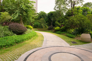Obraz premium garden of a residential building