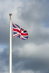 waving british flag