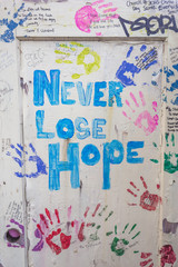 words of never lose hope on board