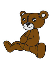 sitting fat sweet cute teddy bear