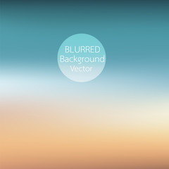 blurred background sunset on the beach vector