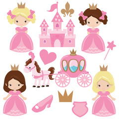 Cute princess vector illustration 
