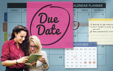 Due Date Appointment Day Event Important Concept