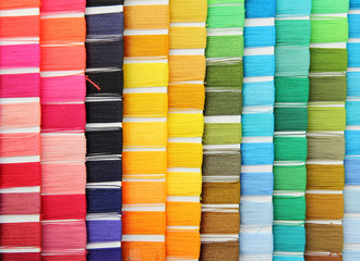 swatch of colorful thread