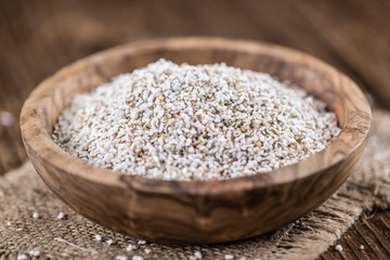 Portion of puffed Amaranth (selective focus)