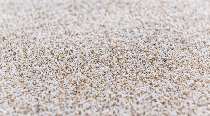 Amaranth (puffed; selective focus; close-up shot)