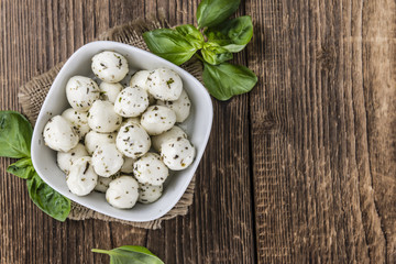 Mozzarella Cheese with Herbs and Oil