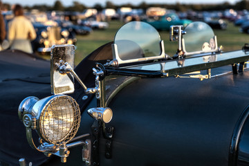 Close-Up of a Vintage Bentley Parked at Goodwood