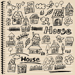 落書き ハウス ノート