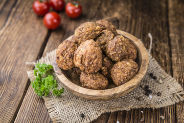 Fresh made Meatballs
