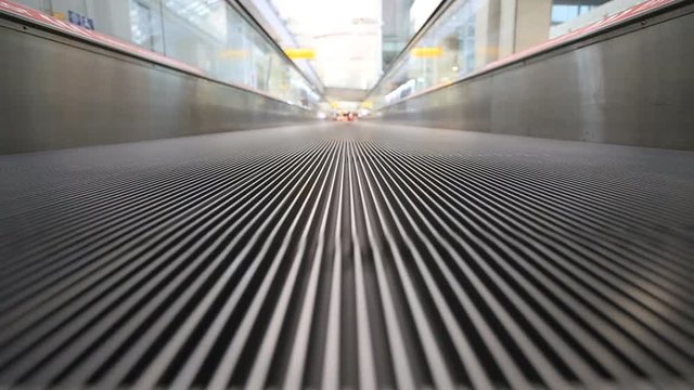 Automatic walkway in the airport