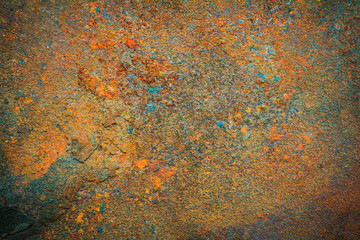 Rusty dirty iron metal plate background. Old rusty metal.
