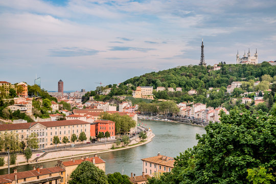 Panorama de Lyon vu du Fort de Vaise 