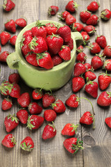 Strawberries in basket