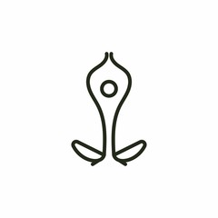 Yoga Logo Icon Vector