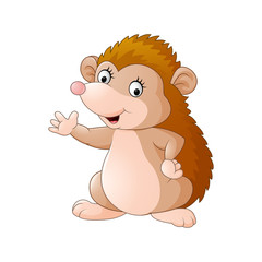 Cute hedgehog cartoon
