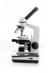 Microscope isolated on white