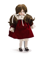 image of a beautiful doll with ponytails.