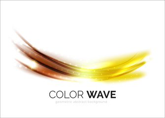 Blurred vector wave design elements