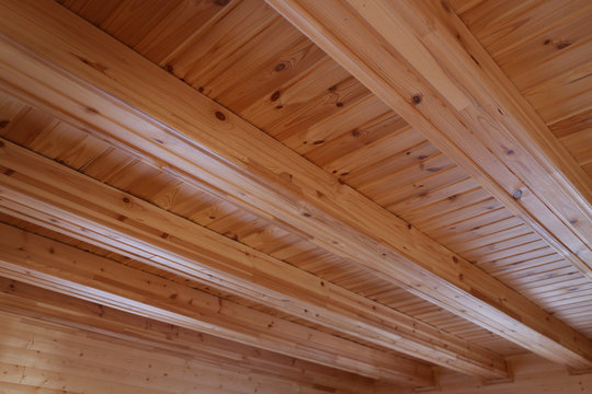 Design Of The Wooden Beams On The Ceiling 