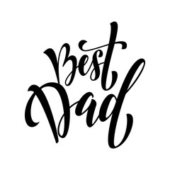 Father Day calligraphy lettering title.