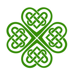 Celtic Heart, knot, shamrock, lucky charm, irish, St. Patricks Day, leaf clover