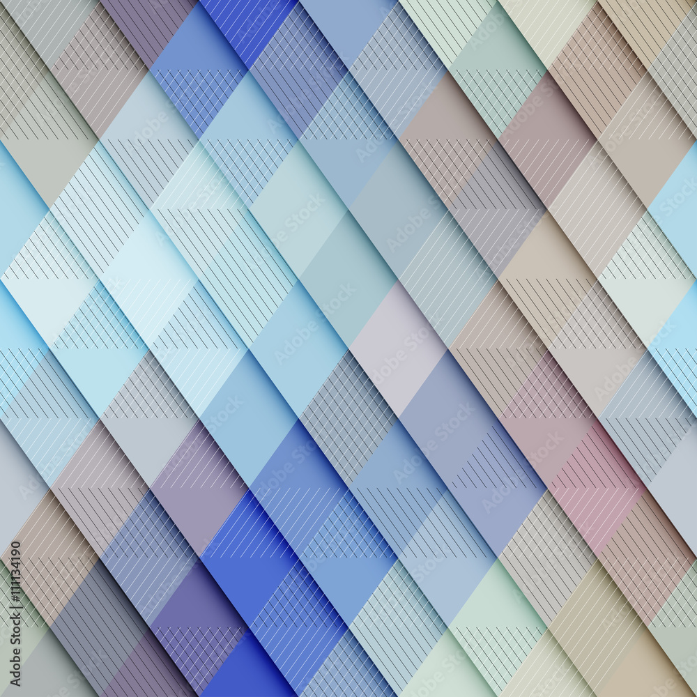 Poster abstract seamless rhombus pattern.
