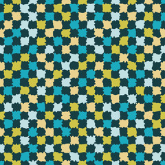 Seamless decorative vector background with abstract shapes. Print. Cloth design, wallpaper.