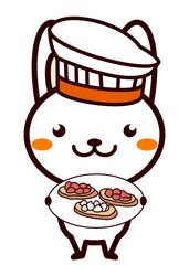 イタリア料理と動物シリーズ