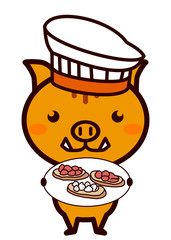 イタリア料理と動物シリーズ