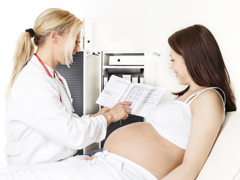 Doctor with pregnant woman