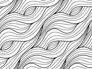 Vector floral background of drawn lines