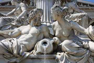 Pallas Athene Brunnen vor Österreichischem Parlament