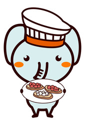 イタリア料理と動物シリーズ