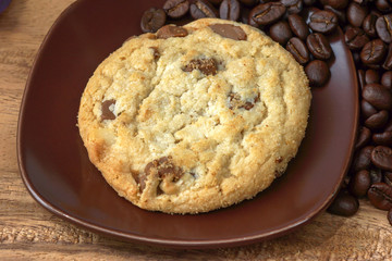 Milk chocolate macadamia, Chocolate chunk crispy cookies.