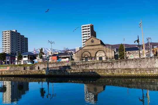 Otaru town near historic canal, Hokkaido