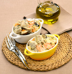 stew with vegetables in cocotte