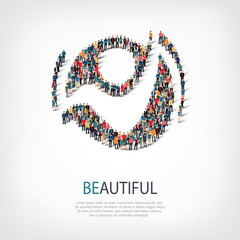 beautiful people sign 3d