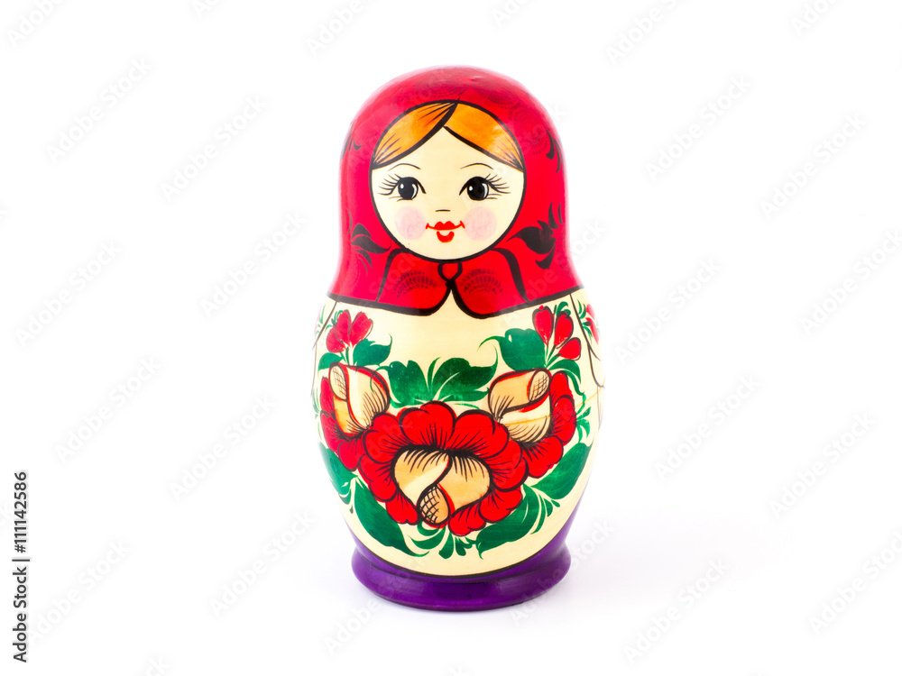 Wall mural Russian nesting dolls. Babushkas or matryoshkas